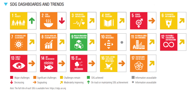 SDGs目標17.達成度_評価と傾向_2024